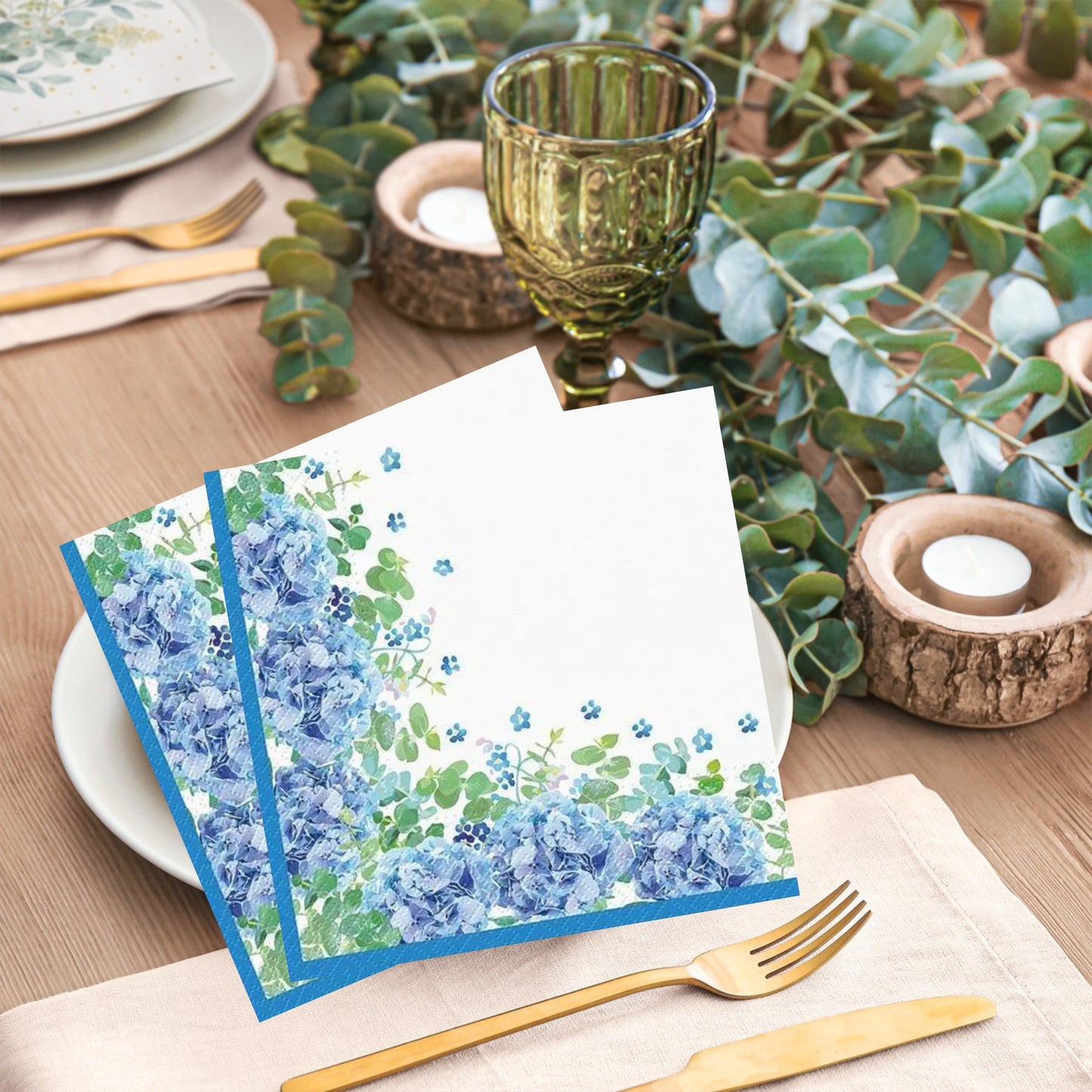 Flowers Napkins Decorative Hydrangea Paper Decoupage Napkin #5312